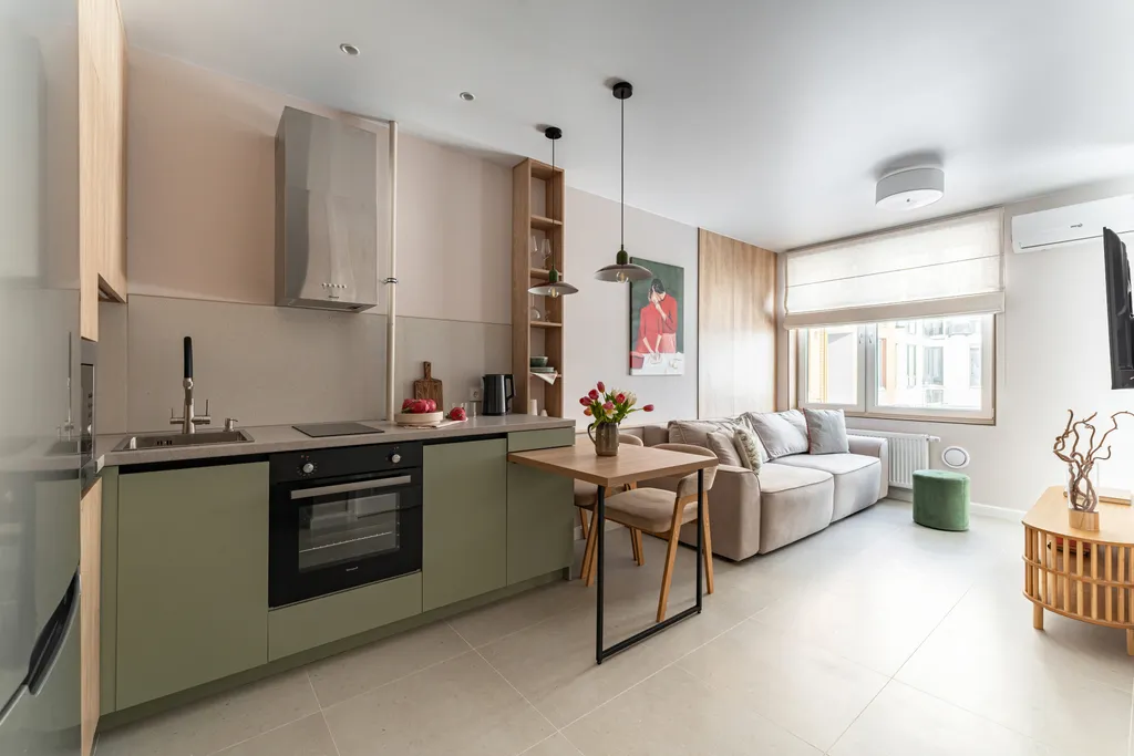 Квартира Квартира с отдельной спальней и рабочим местом в 900 метрах от пляжа — Зеленоградск