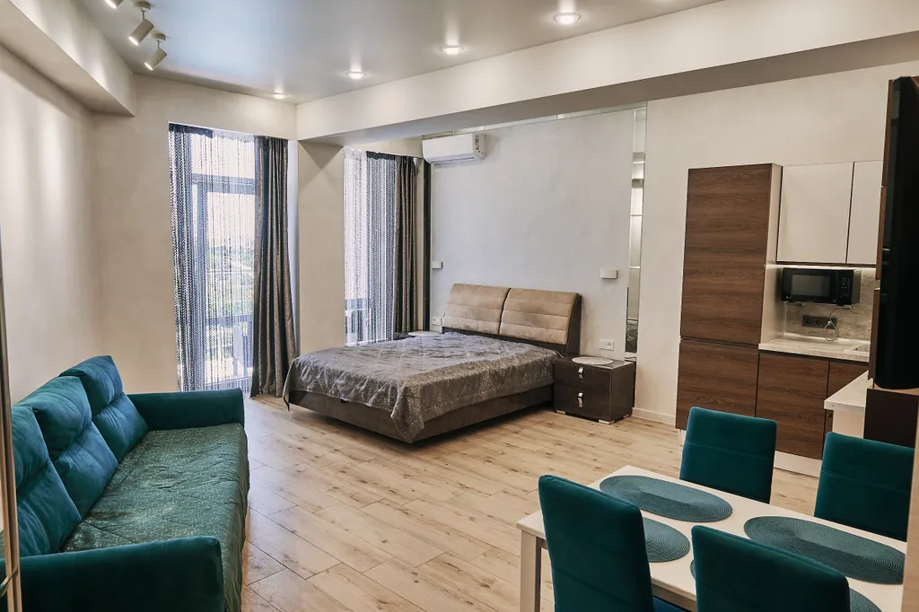 Квартира Квартира Семейный апартамент с видом на бассейн в аквадэлюкс — Севастополь