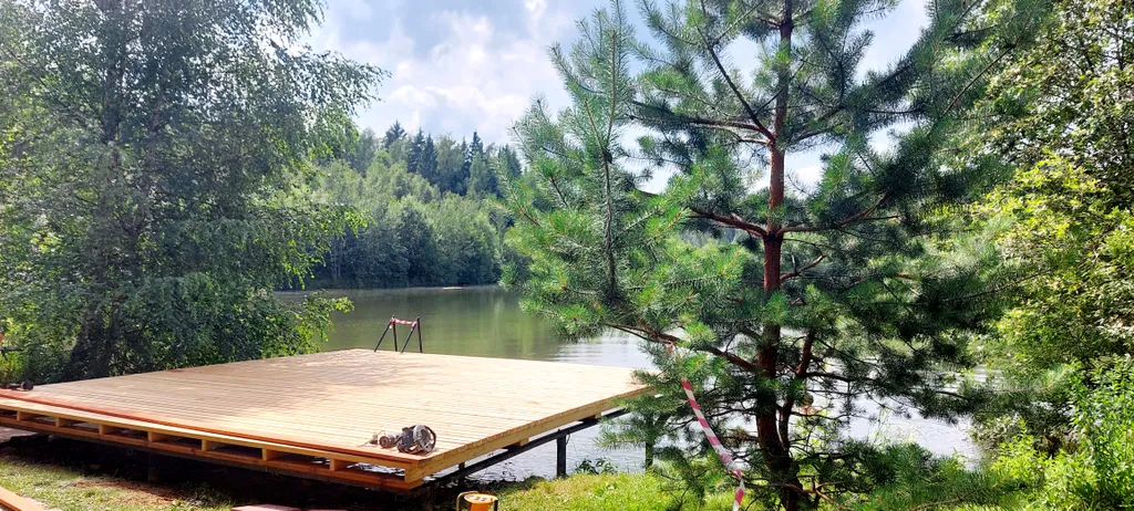 Коттедж Васнецово-озеро, дом на берегу озера у леса в Подоосковье — Ваньково