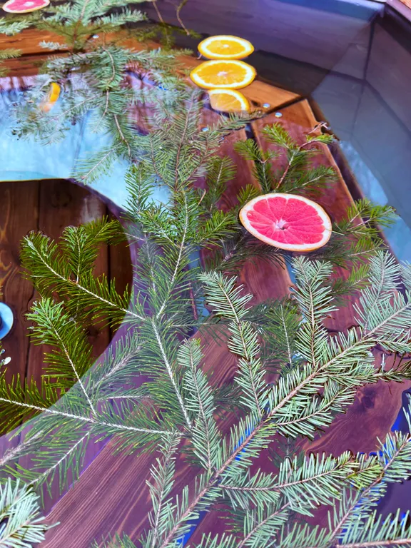 Дом в лесу с баней и чаном