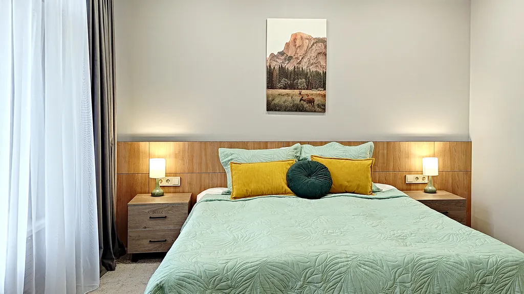 Студия с персональным выходом к шезлонгам - и вы любуетесь горами