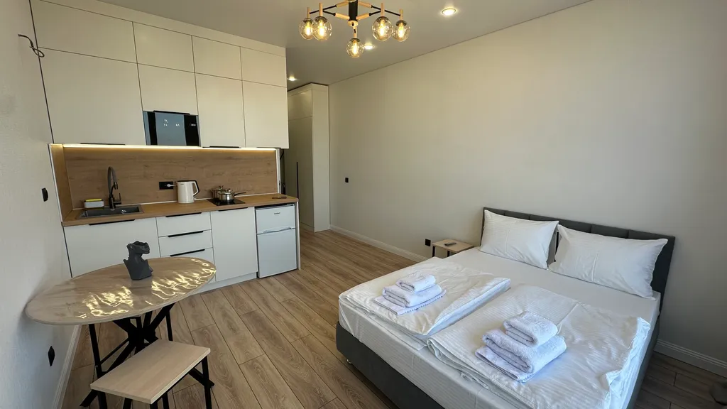 Квартира Квартира Уютная студия с панорамным видом на реку Кубань — Краснодар