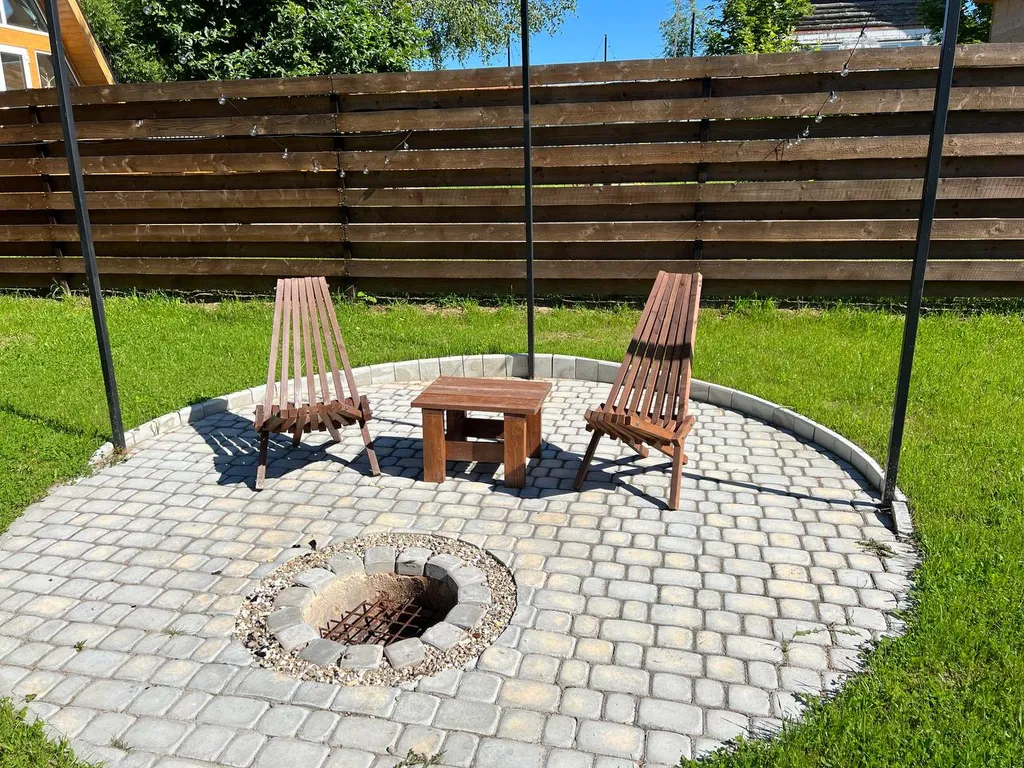 Дом №3 A-frame с сибирским горячим чаном на дровах