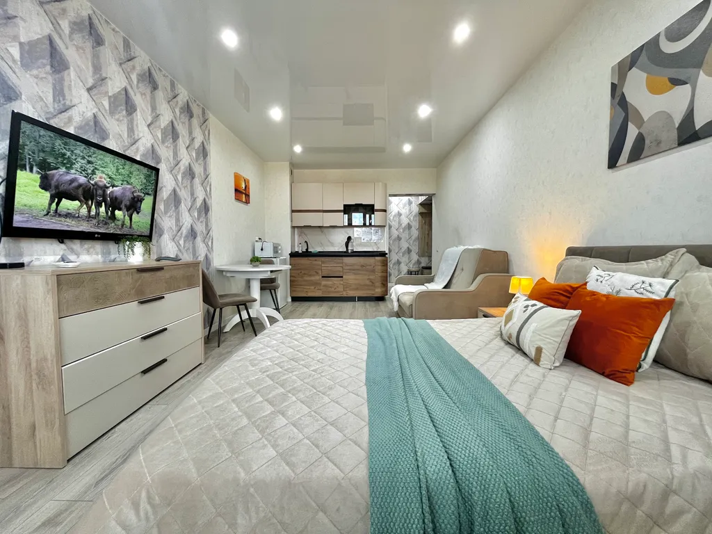 Квартира Студия в центре с видом на город, не берем оплату за финальную уборку — аренда посуточно в Улан-Удэ