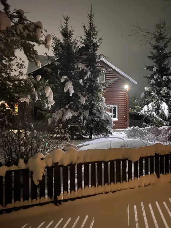 Дом для отдыха с камином, баней, оформлением к празднику