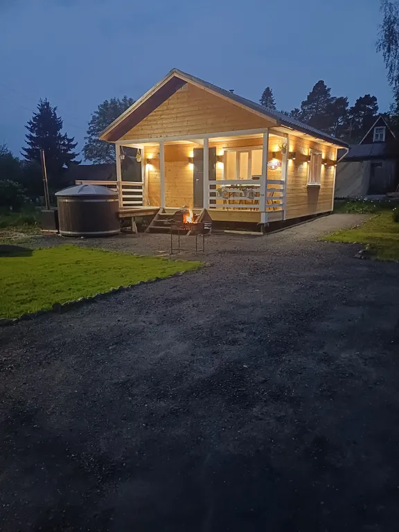 Уютный домик-баня с купелью в тихом местечке