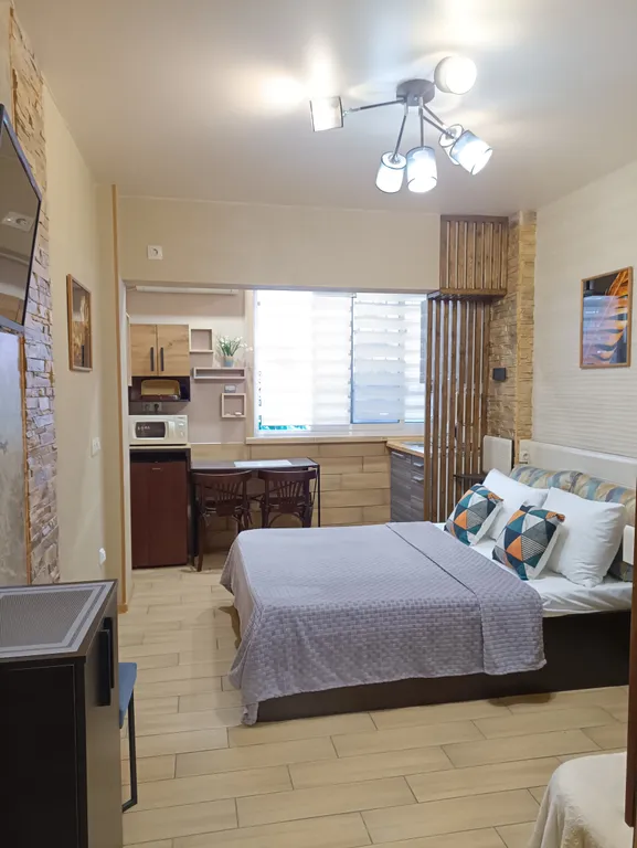 Студия под ключ в центре, 200 м от пляжа Морская Звезда