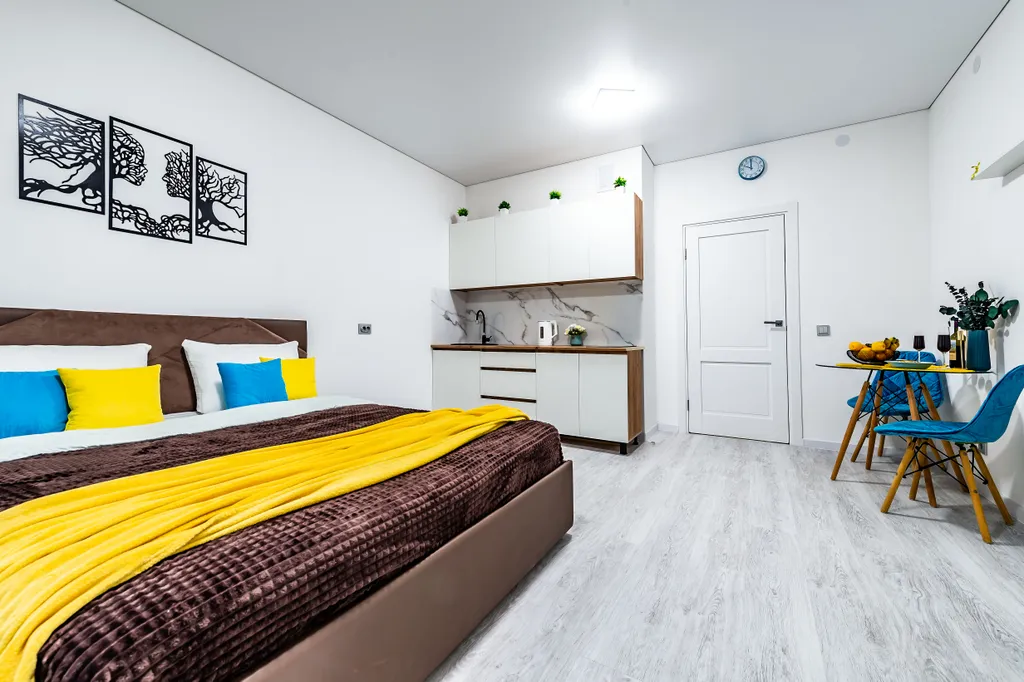 Уютная студия в Жк Бизнес класса на берегу Невы