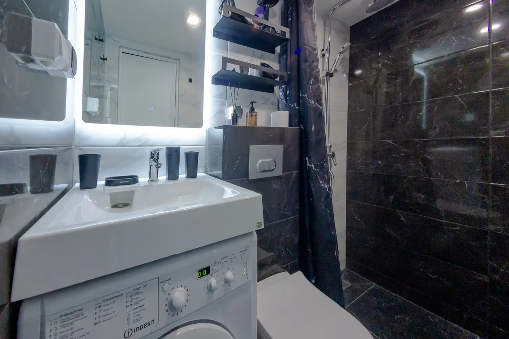 Квартира Квартира Новая студия с видом на реку Фонтанку и всем необходимым для комфорта! — Санкт-Петербург