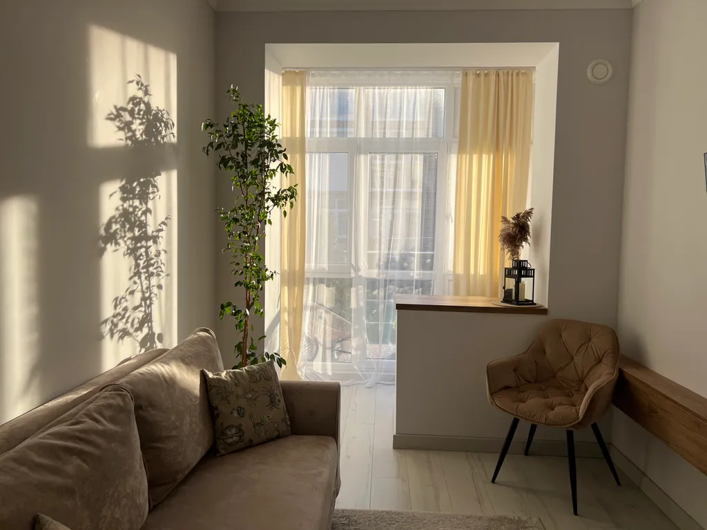 Уютная квартира с террасой у Западного пляжа