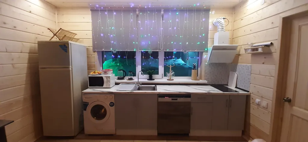 Коттедж с баней на дровах