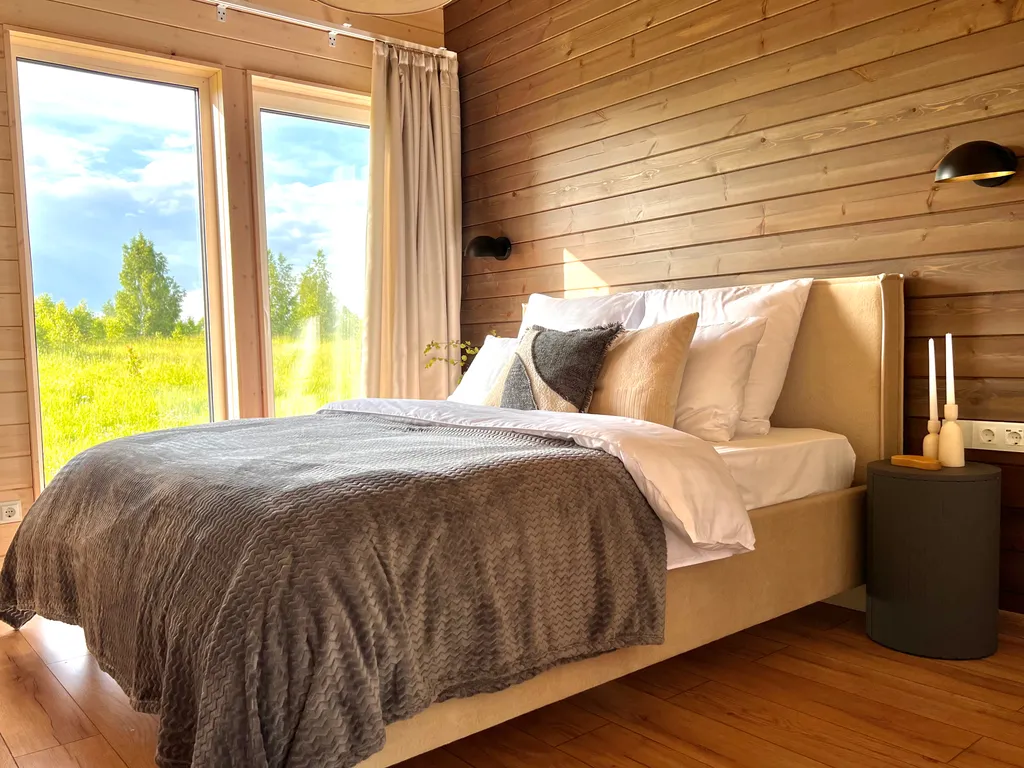 Побег из города, дом с сауной и камином