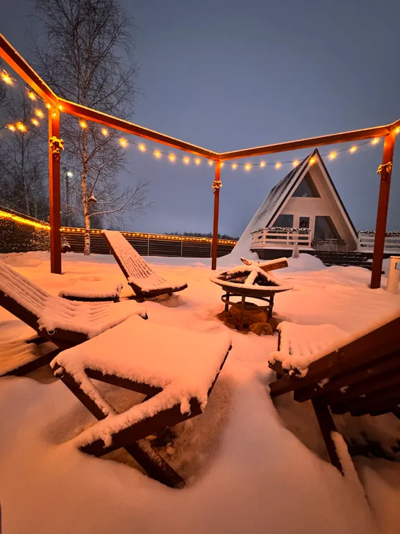 Уютный домик с банным чаном на территории