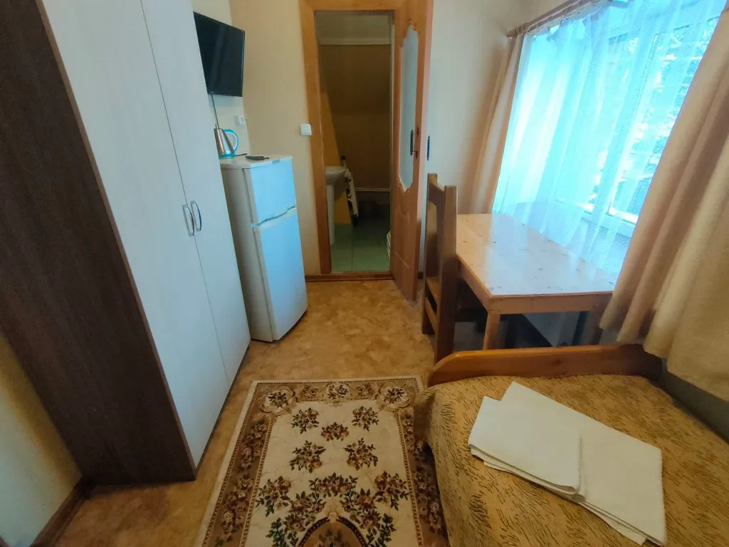 Стандартный номер (ванная комната в номере, вид на внутренний двор)