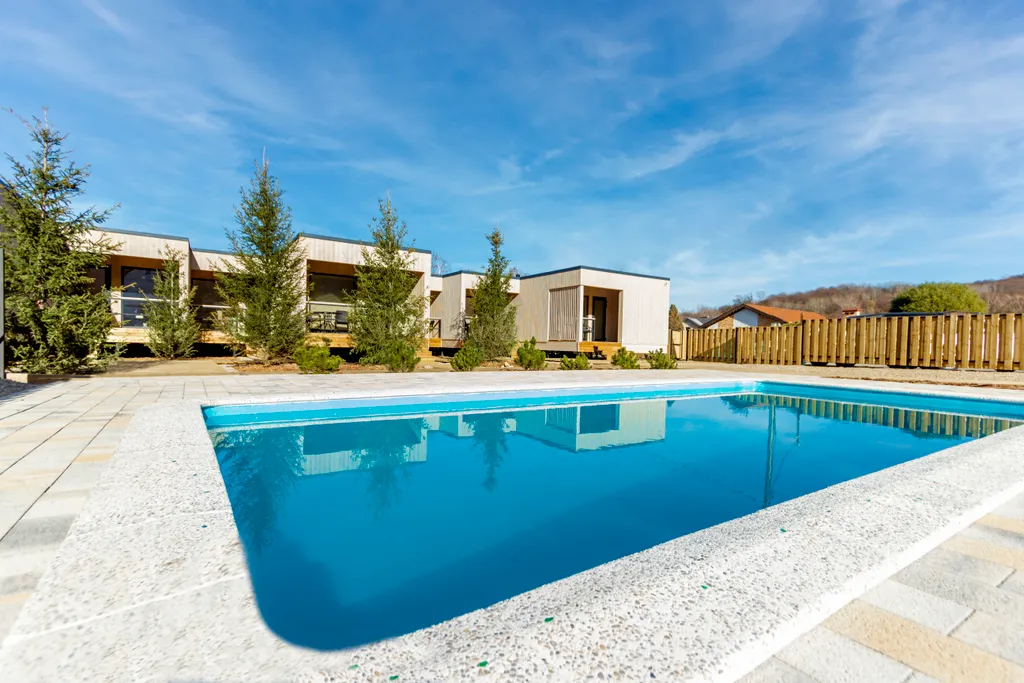 Домик с видом на Гуамское ущелье и выходом к бассейну