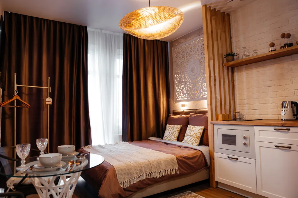 Квартира Квартира Студия с французским балконом и видом на город | GoldenRing-Apartments — Ярославль