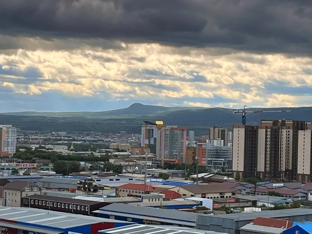 Квартира Квартира Уютная студия с панорамным видом на город — Красноярск