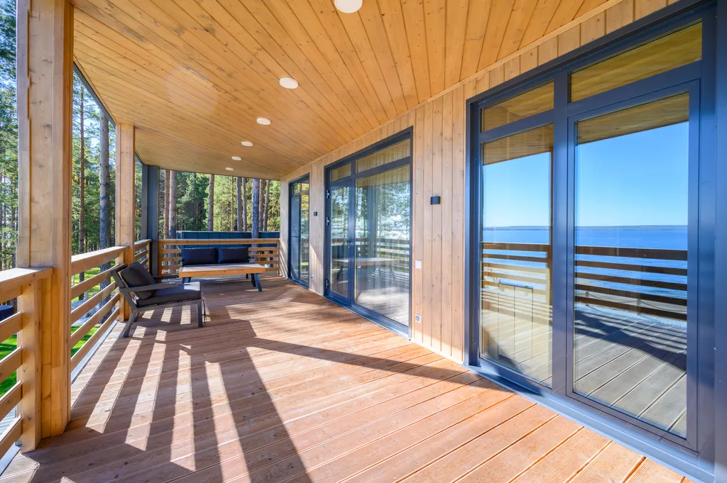 Комфортабельный дом у речного плёса