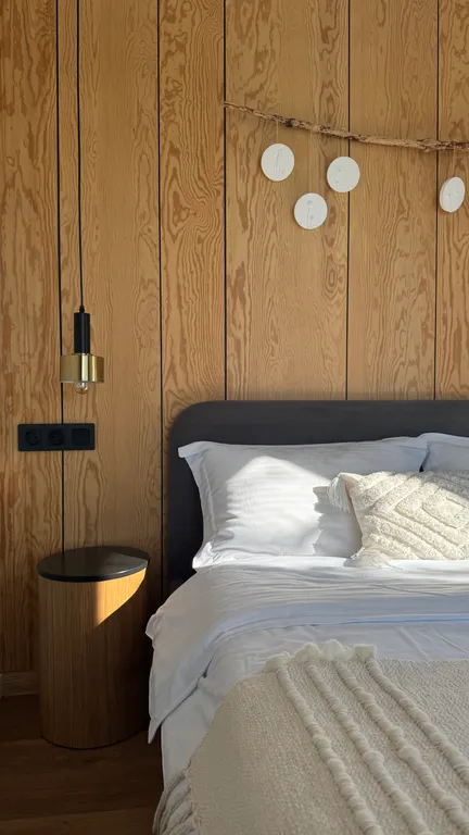 Скандинавский дом с джакузи, сауной и видом на живописное поле