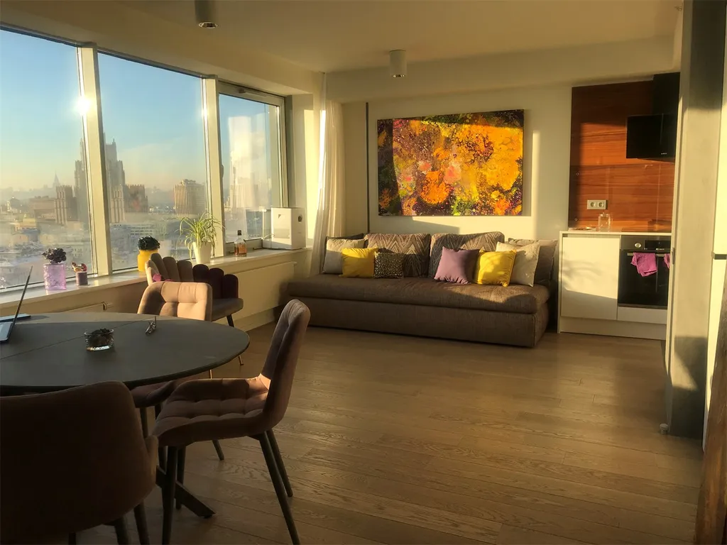 Квартира с инстаграмным видом в ЖК The Book у метро Арбатская — аренда посуточно в Москва