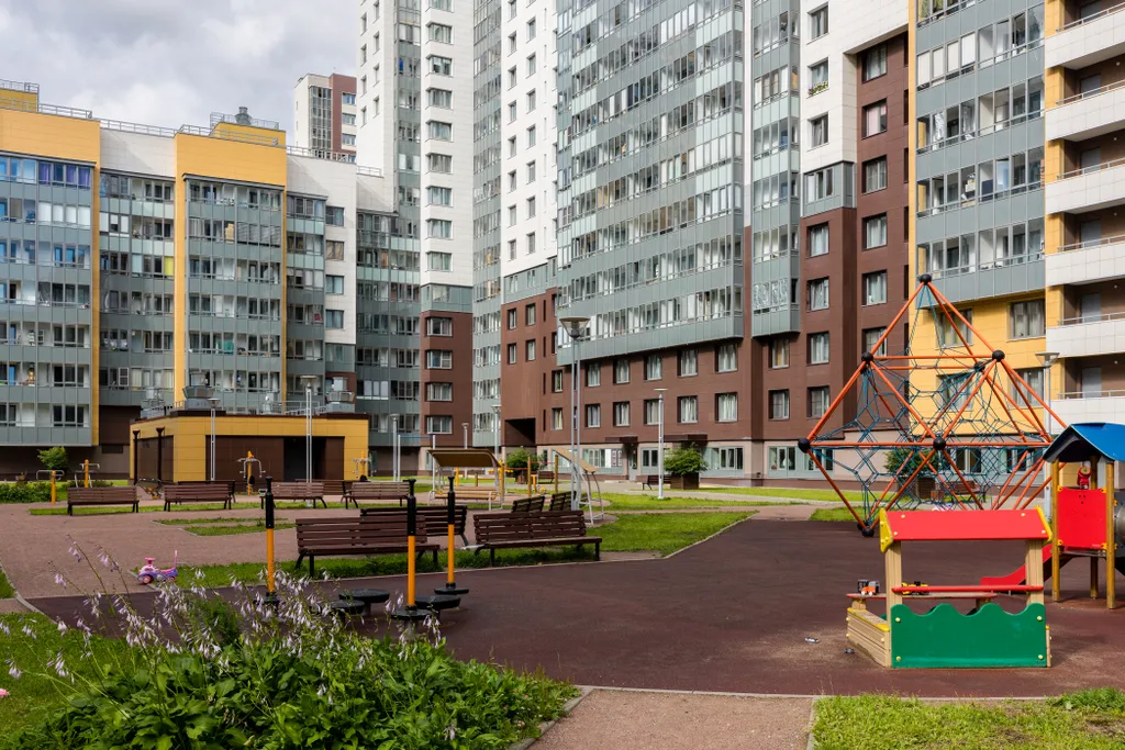 Квартира Квартира Комфортабельная студия с кухней и кондиционером — Санкт-Петербург