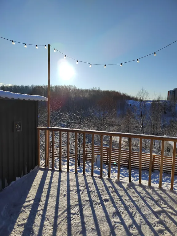 Дом с видом на лес и озеро с баней