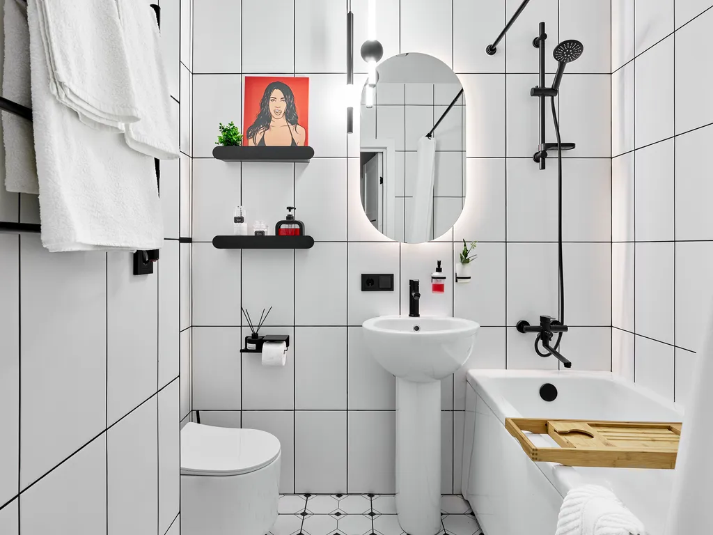 Квартира Квартира Стильная студия Гавань Капитанов с кондиционером и красивым видом — Санкт-Петербург