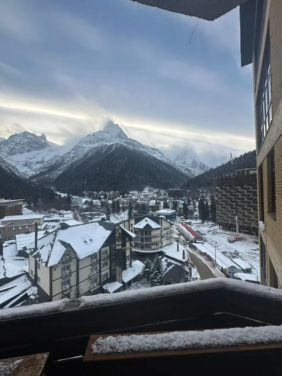 Уютная евродвушка в сердце Домбая, 50метров от канатной дороги