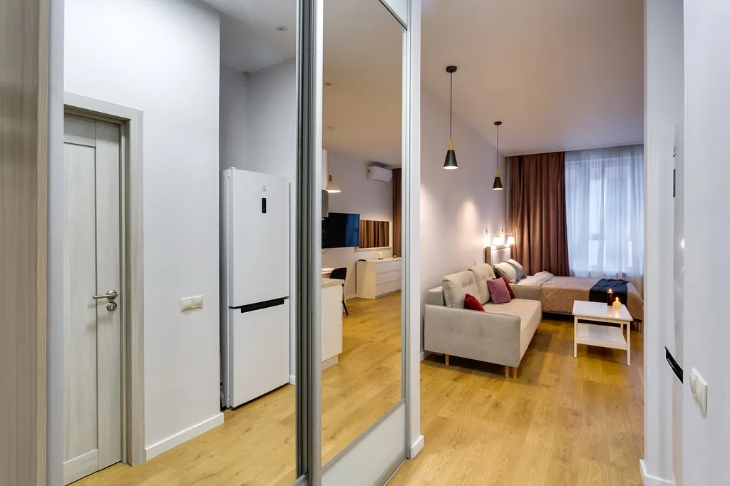 Квартира Квартира Стильная студия Смарт Хост у метро Шелепиха — Москва