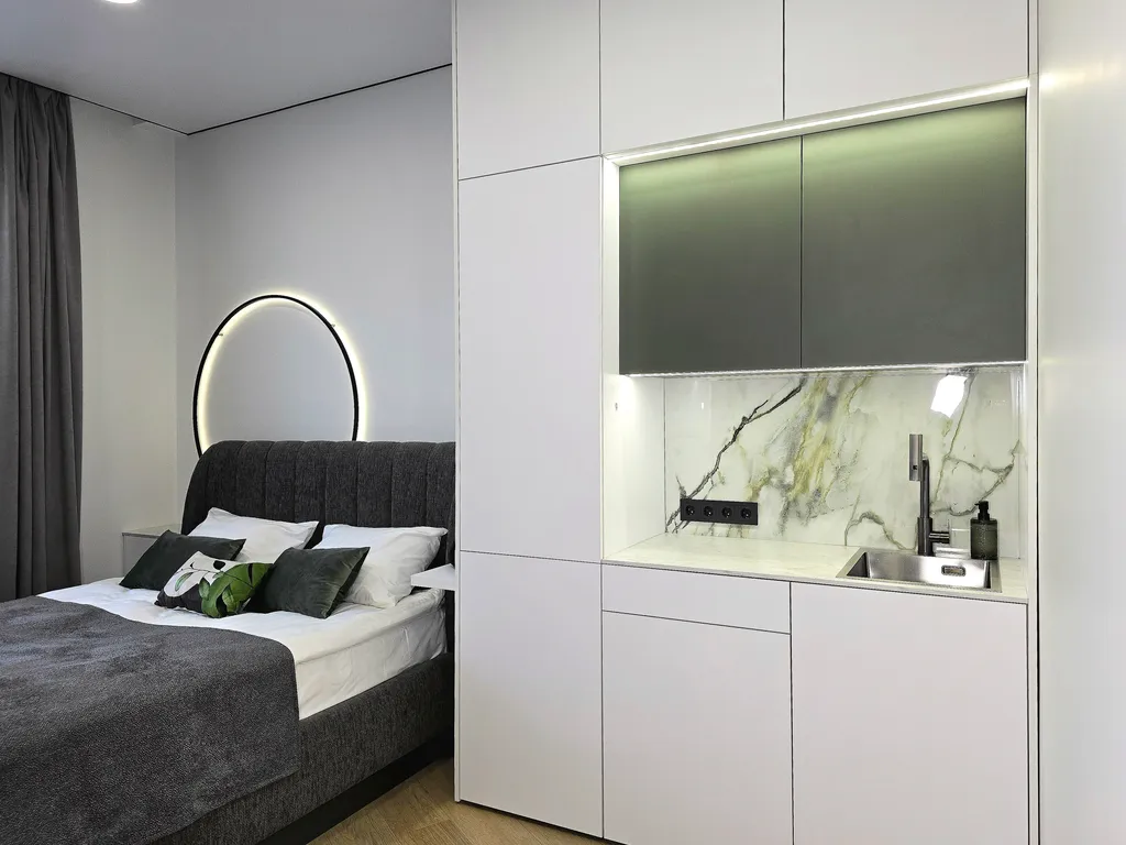 Квартира Апартаменты студия Apartnamore Олива 1 минута до моря — Зеленоградск