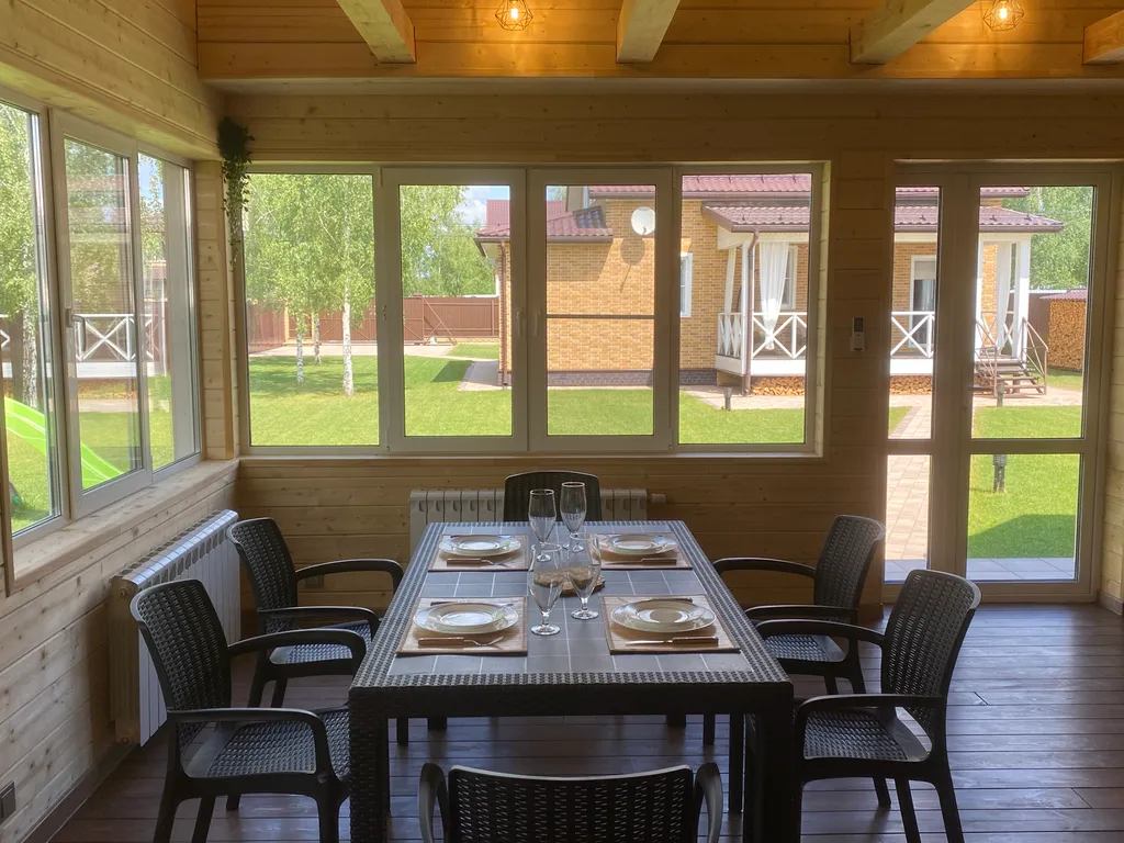 Коттедж с сауной и зоной BBQ