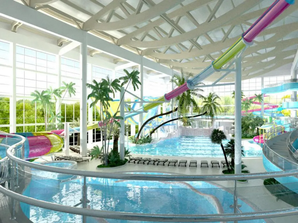 Бежевая студия рядом с аквапарком