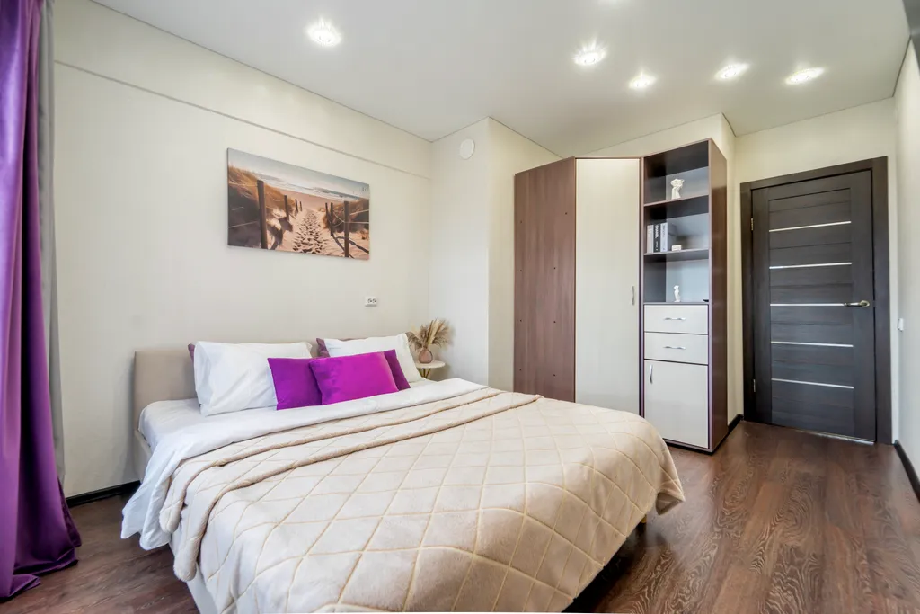 Видовая просторная до 6 гостей евродвушка с потрясающим видом с 22 эт