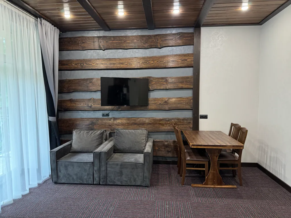 Большая студия с видом на лес