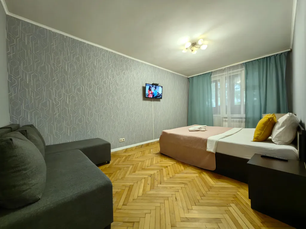Квартира Комфортная 1-комнатная квартира в 9 минутах пешком от метро — Москва