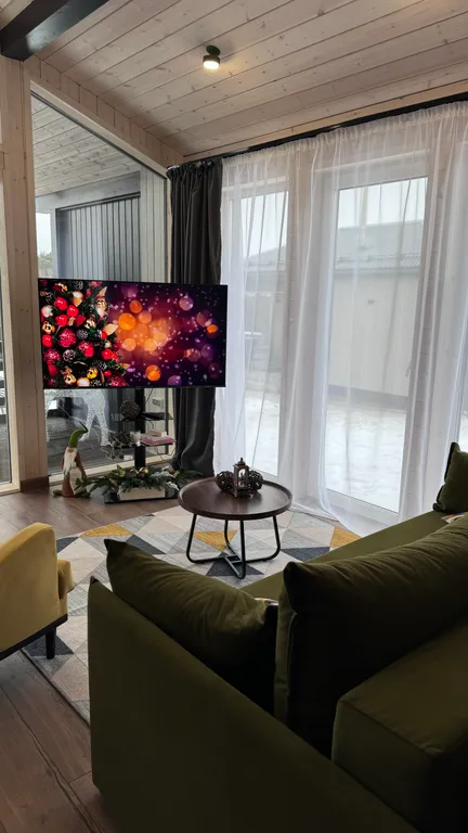 Дом с баней, сибирским чаном и теплой панорамной беседкой