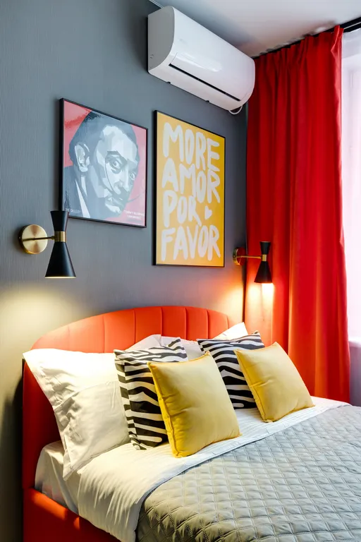 Квартира Квартира Стильная студия у ботанического сада Red — Москва