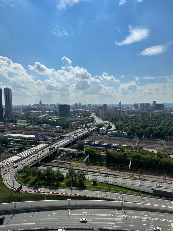 Квартира Квартира Просторная однушка с панорамным видом — Москва