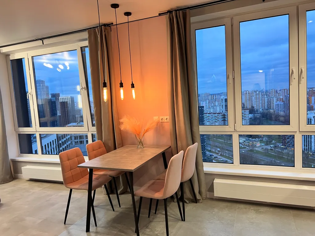Квартира Квартира с 3 панорамными окнами на 33 этаже — Москва