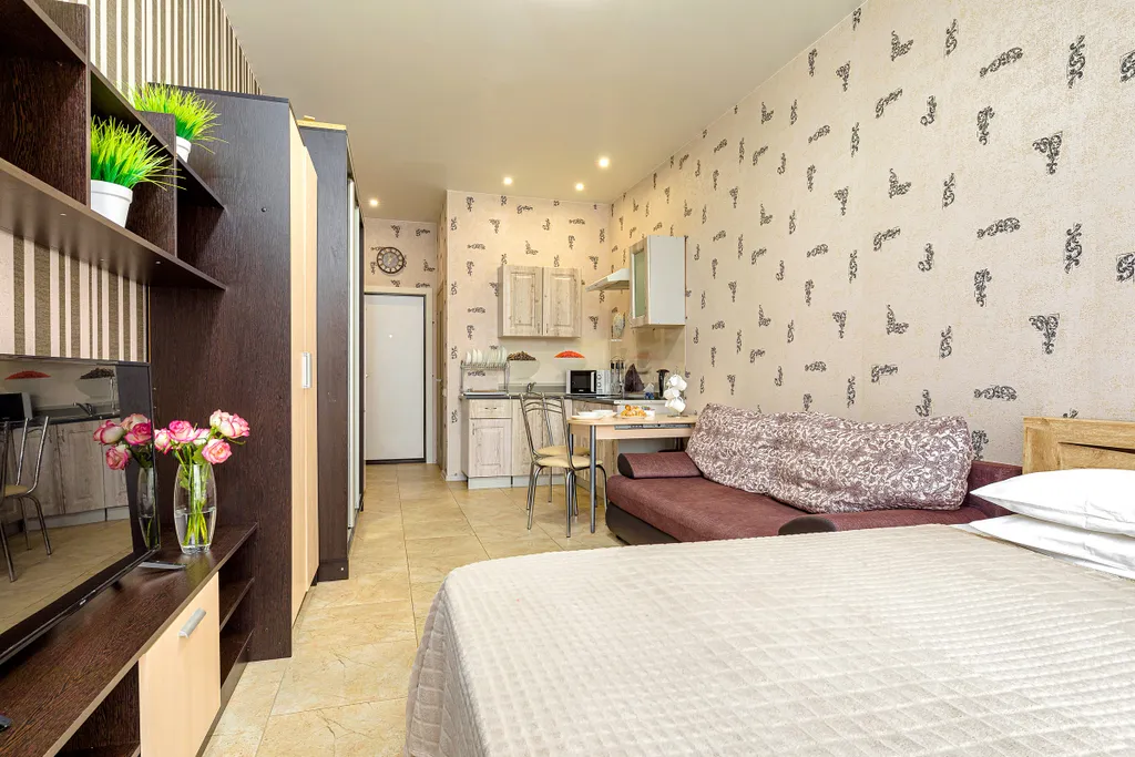 Квартира Квартира-студия Бусинка с балконом — Геленджик