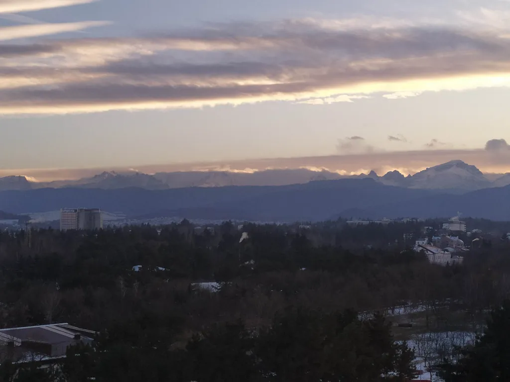 Красивый вид на горы