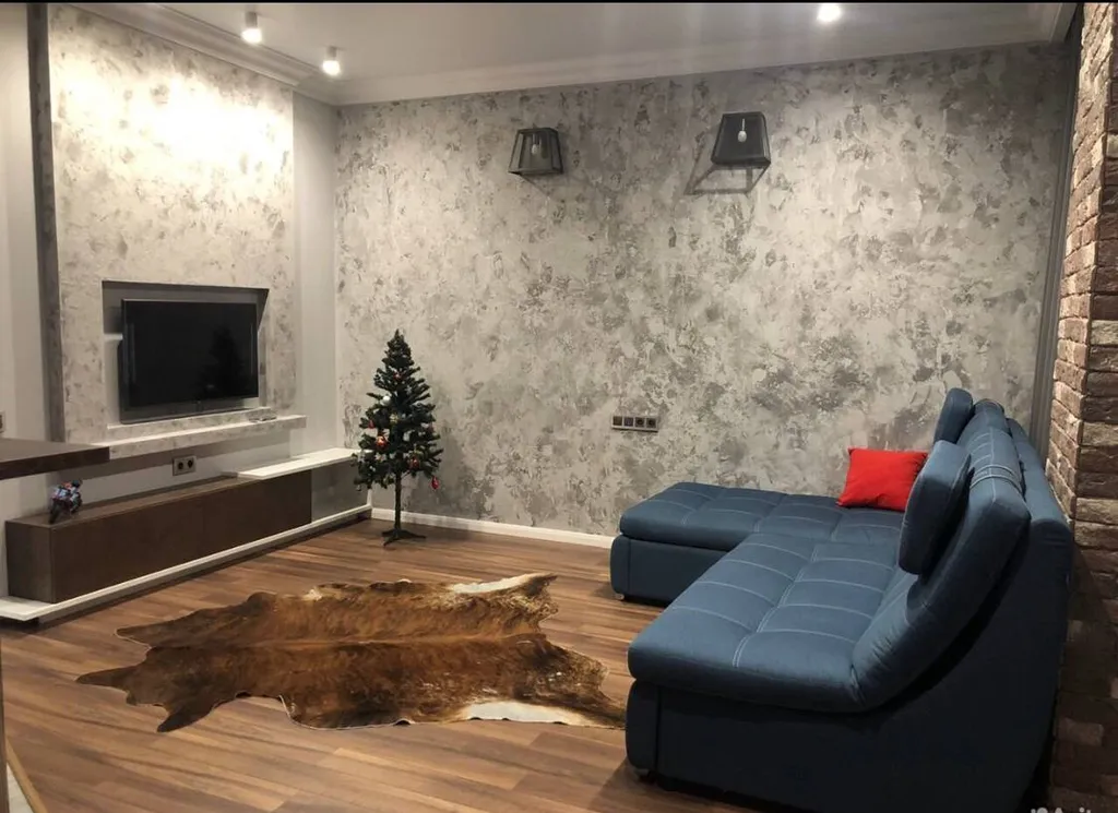 Студия с дизайнерским ремонтом