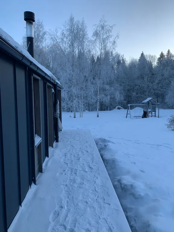 Лисий домик с камином