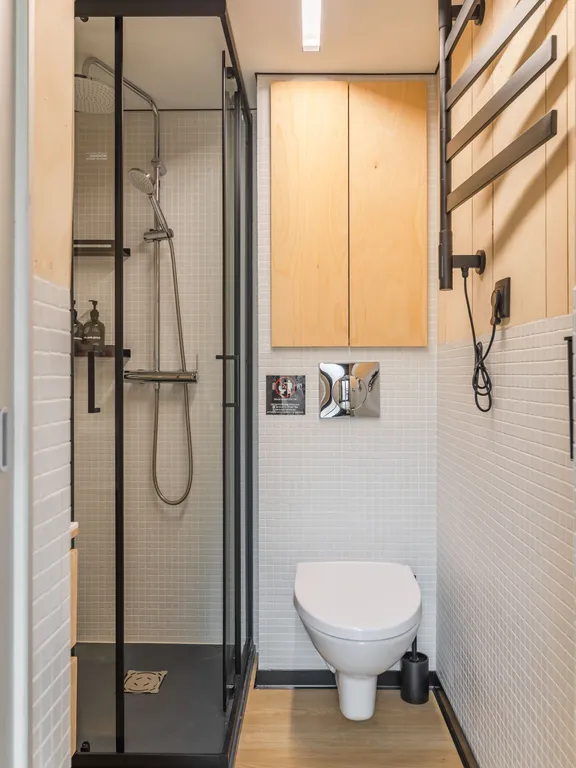 Коттедж Уютный дом в лесу до 4-х с купелью фурако и мангалом — Глубокое (Красносельская с/п)