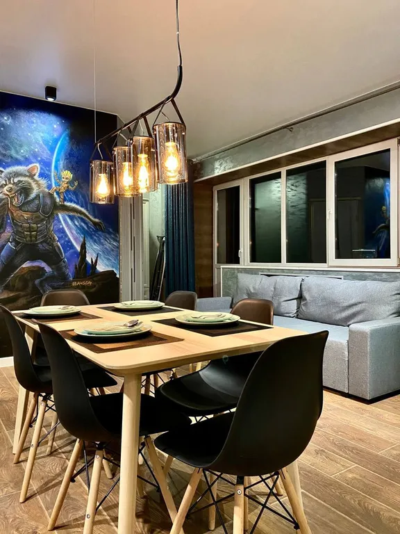 Квартира с шикарным видом Dombay_flats "Енот"