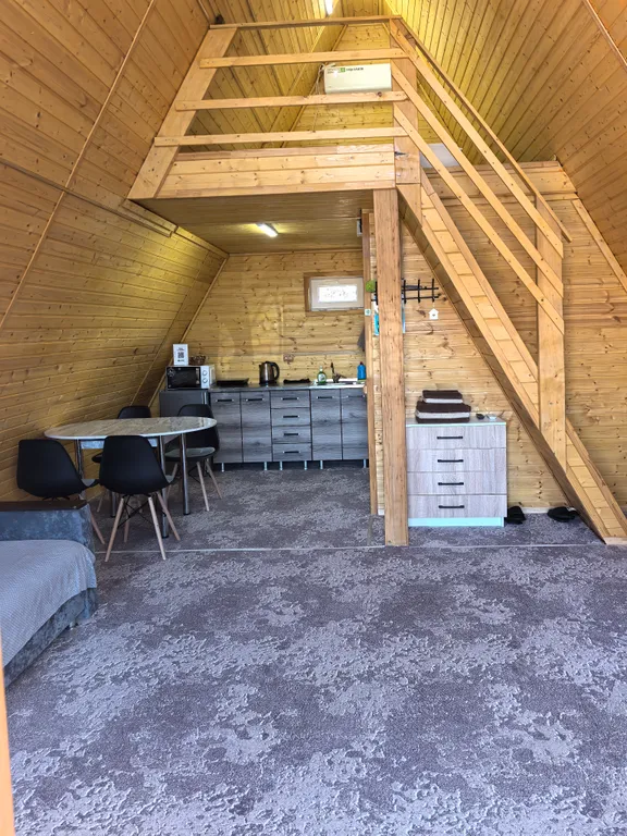 Дом 36m2 — чан на улице, современная кухня, Wi-Fi