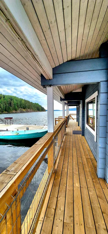 Раухала Деревянный Коттедж на воде