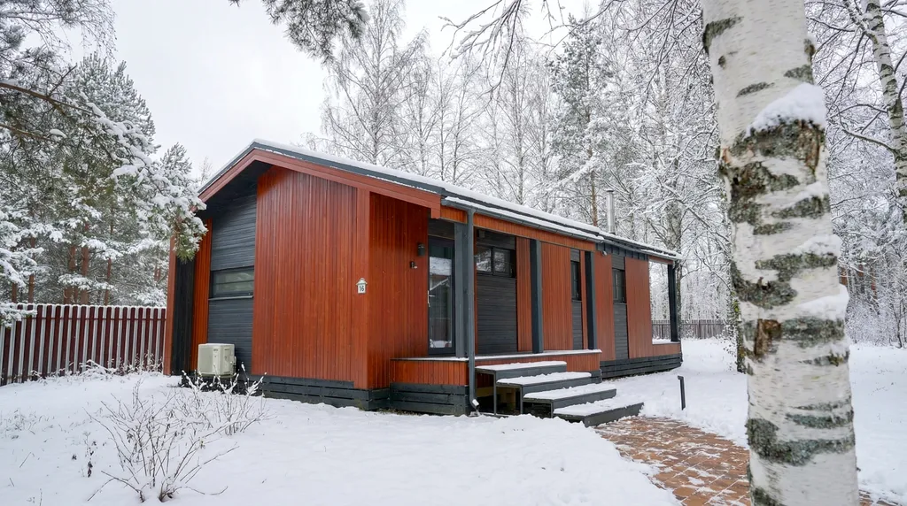 BarnHouse с камином, кондиционером и террасой