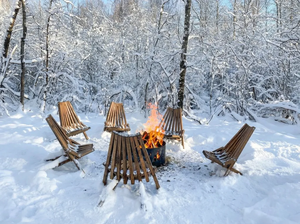 Домик A-Frame с купелью