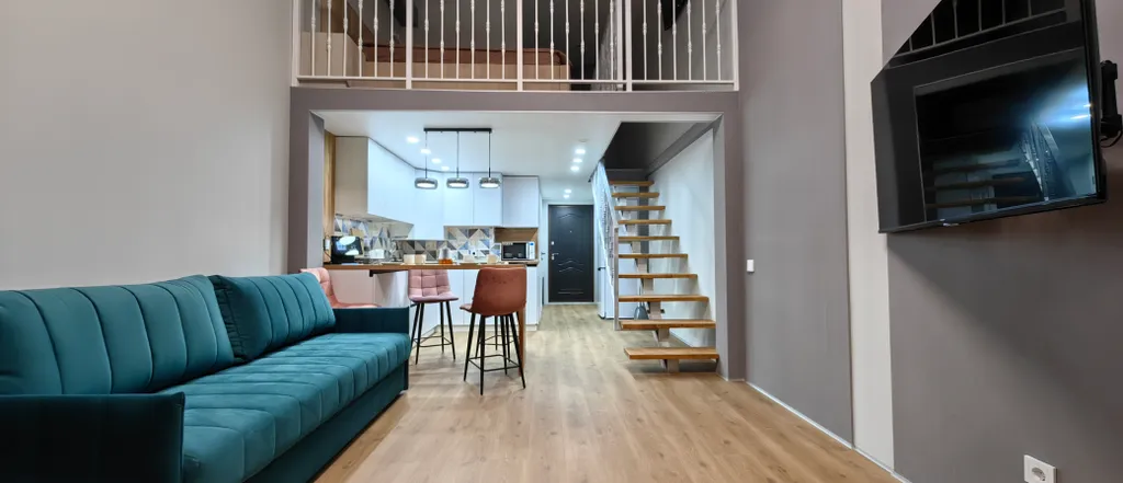 Двухэтажная квартира с видом на горы и курорт